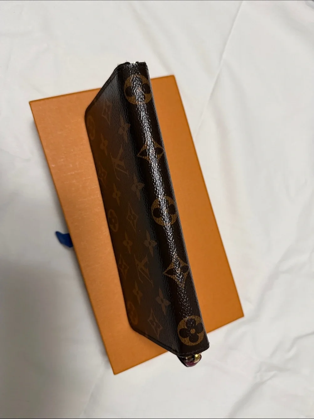 Louis Vuitton clemence zippy long wallet